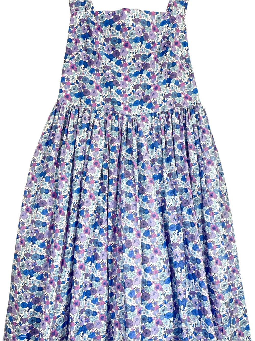 NWT J.Crew Liberty Arrow Floral Apron Dress 16 Hampton Purple Square Neck Midi - Picture 6 of 11
